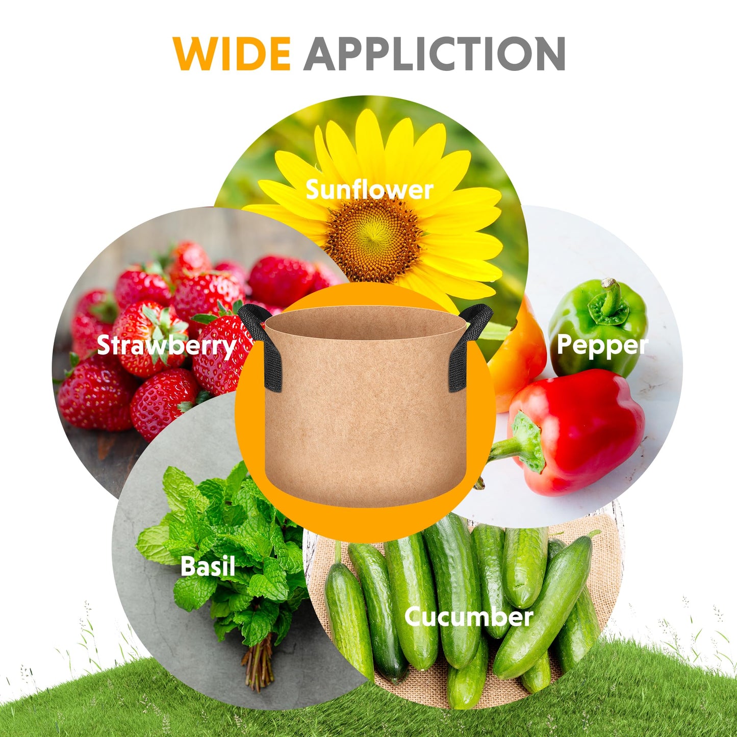 YSSOA 300G Reusable Breathable Gardening Pots