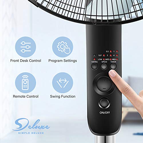Simple Deluxe Pedestal Stand Fan