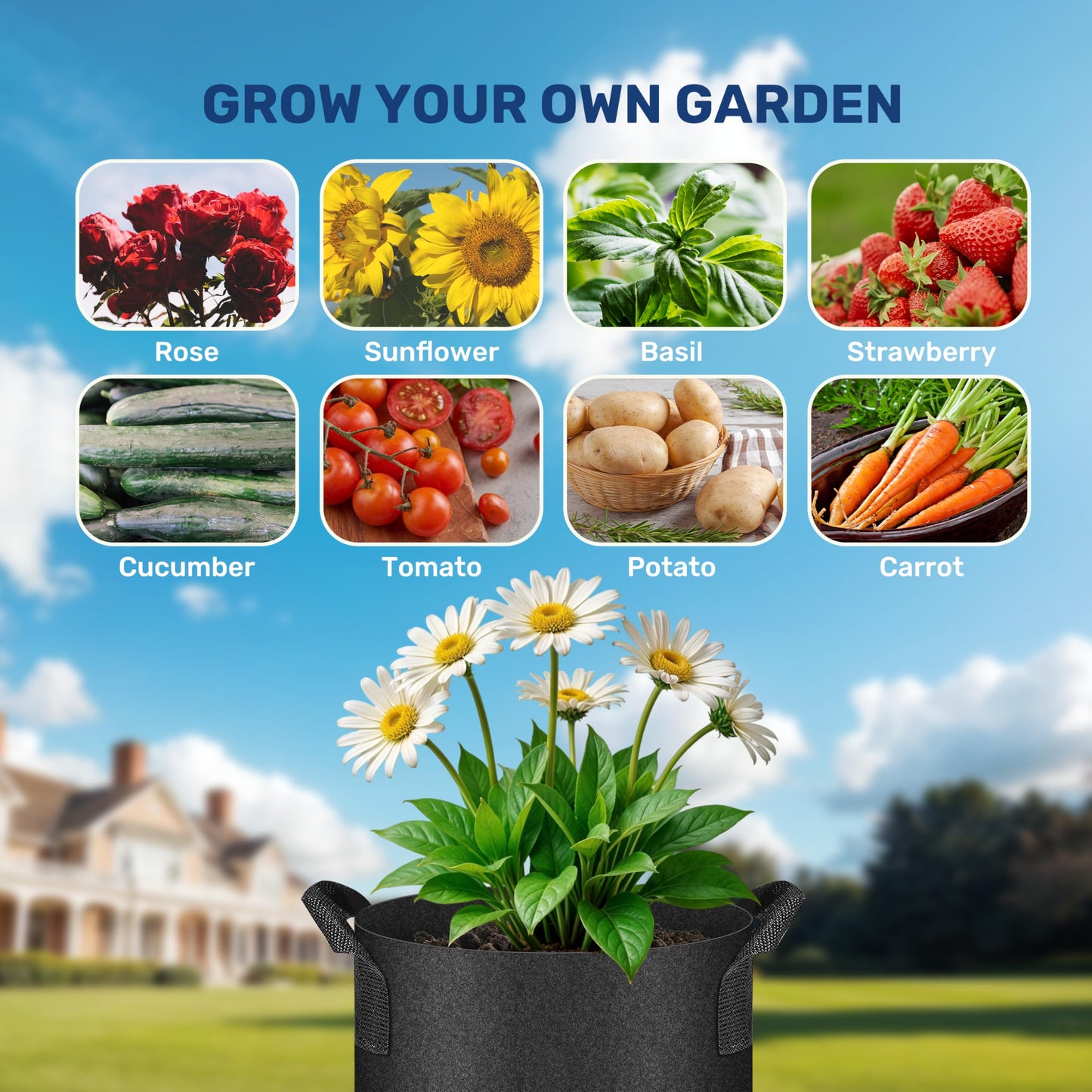 YSSOA 300G Reusable Breathable Gardening Pots