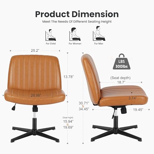 Simple Deluxe Vanity Chair with Back Criss Cross Chair with Back Home Office Desk Vanity Chairs