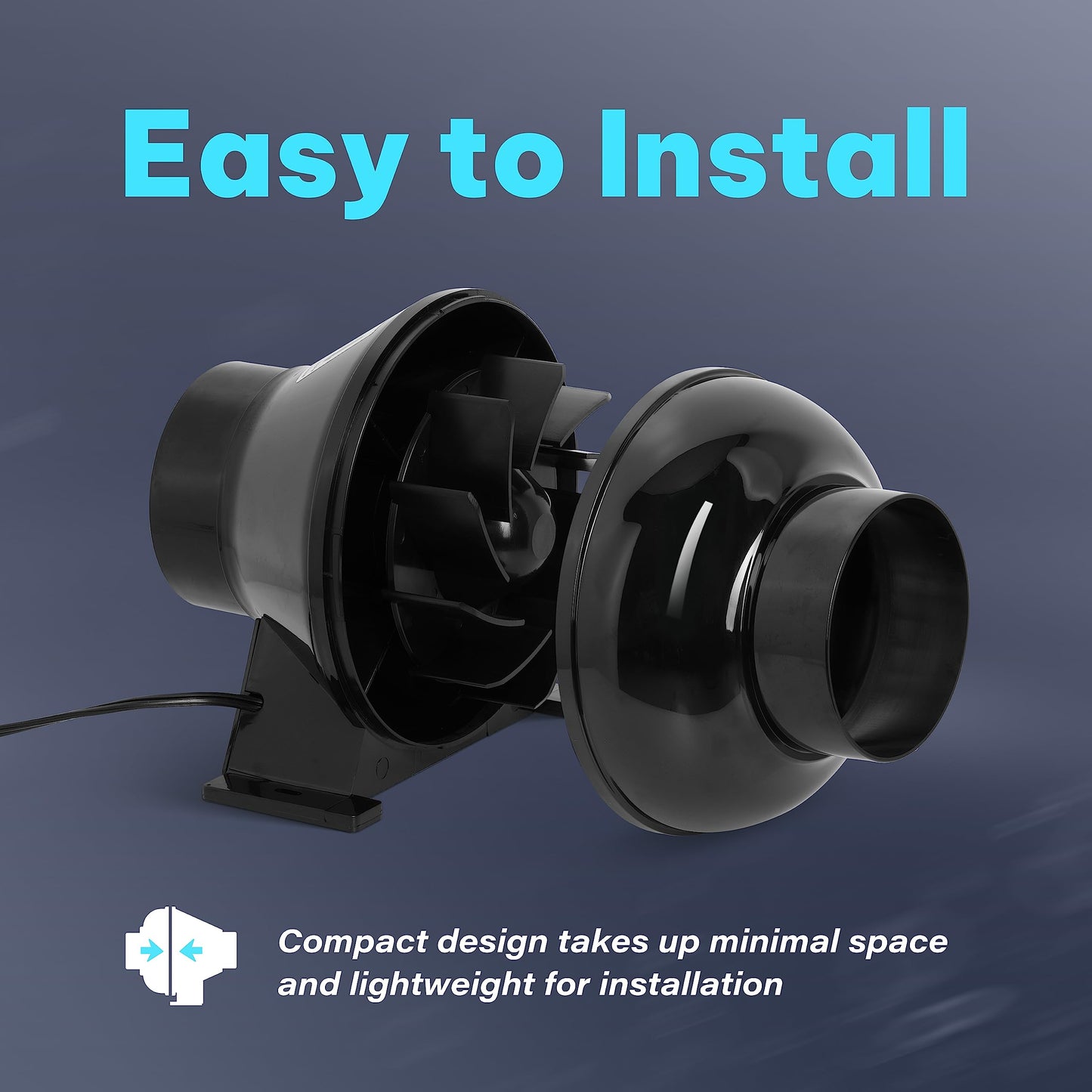 iPower Inline Fan Circulation Vent Blower and Air Carbon Filter Ducting Combo for Grow Tent Ventilation