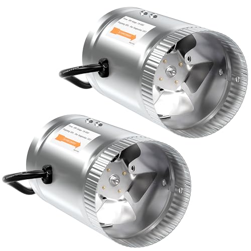 iPower Inline Booster Duct Fan and Speed Adjuster HVAC Controls
