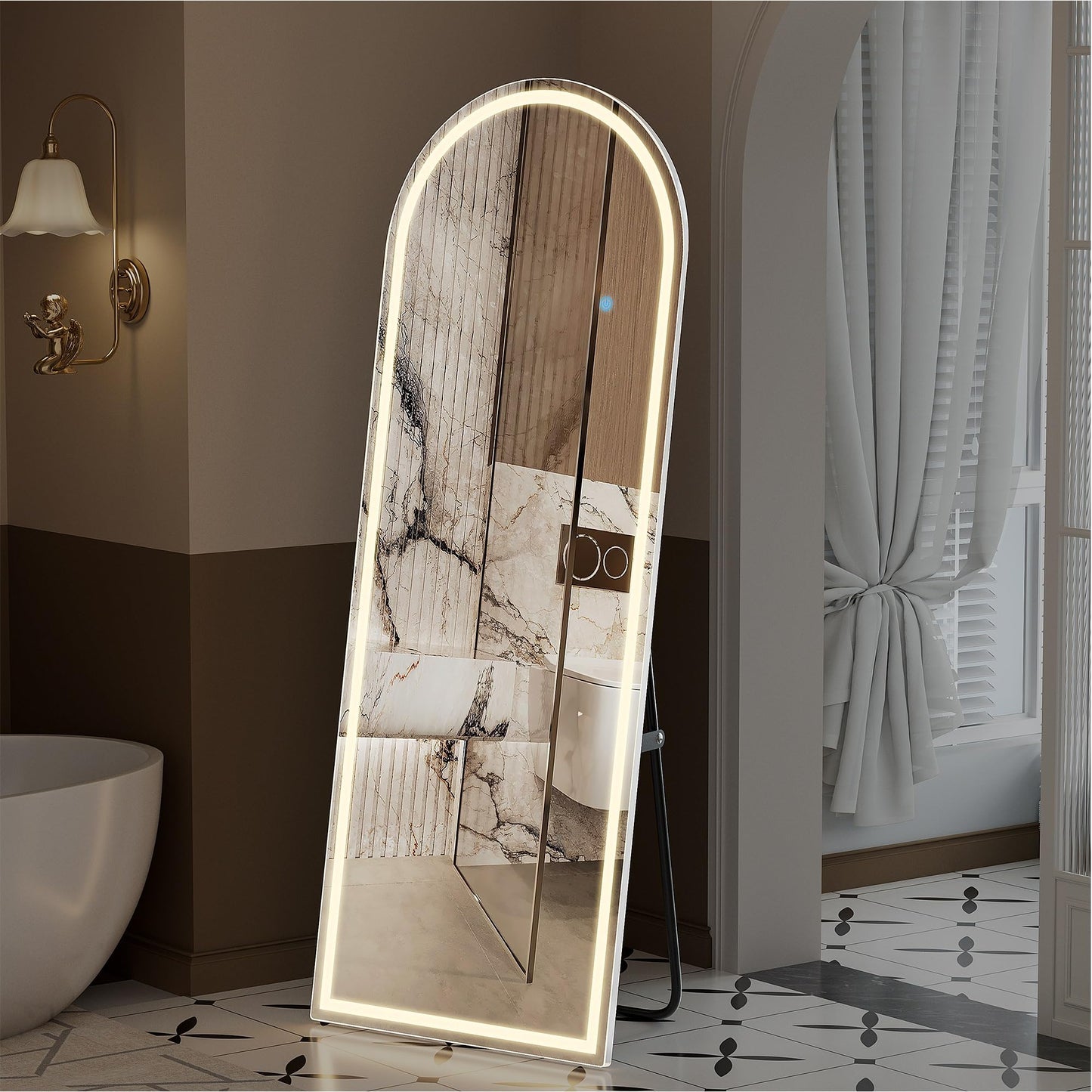 YSSOA Full Length Mirror with LED Lights