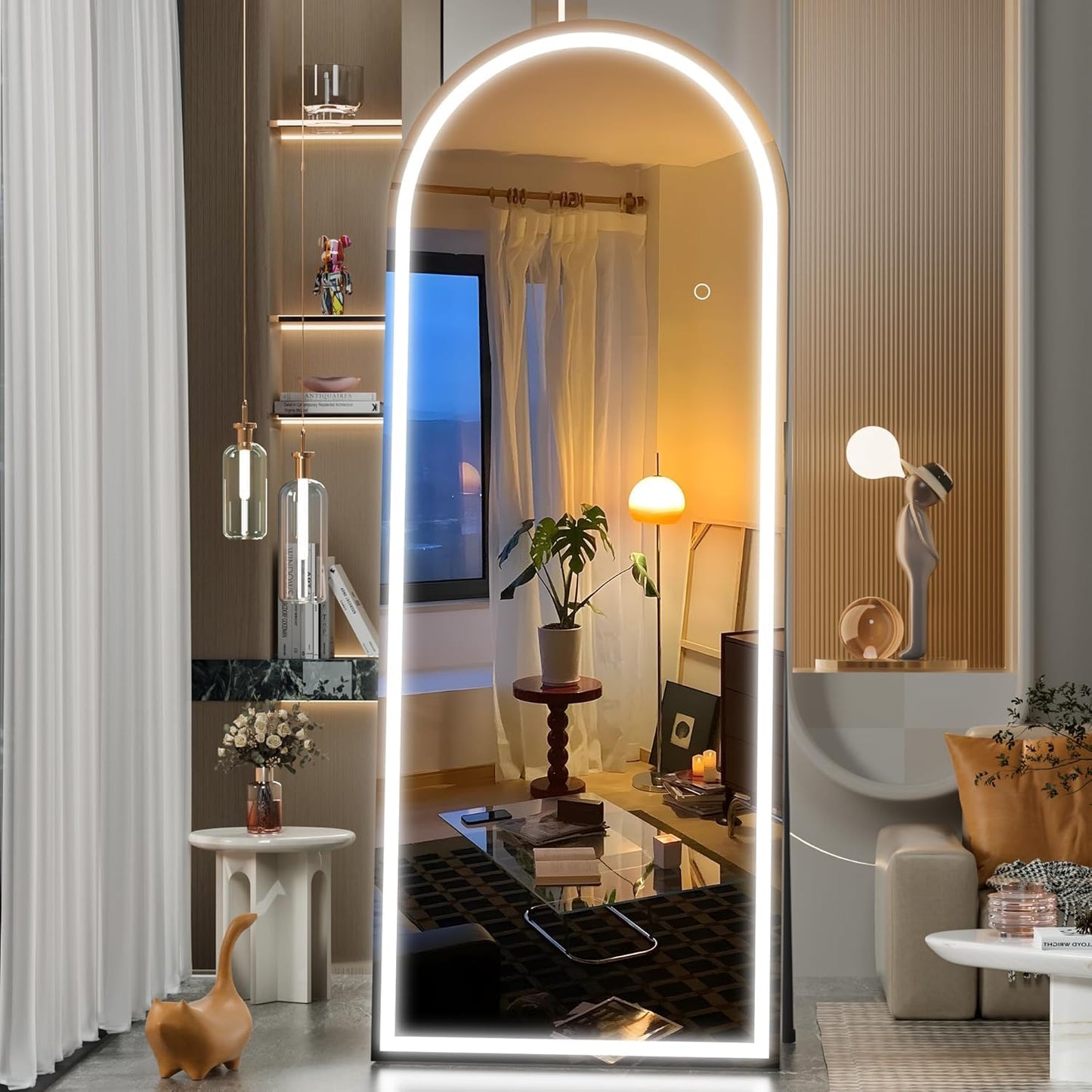 YSSOA Full Length Mirror with LED Lights