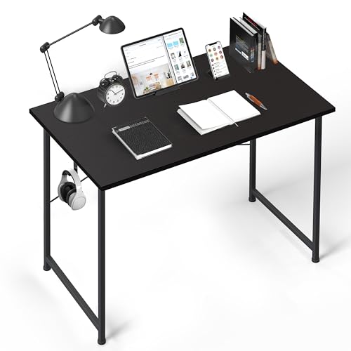 YSSOA Work Study Writing Student Kids Bedroom Wood Modern Simple Table with Headphone Hooks
