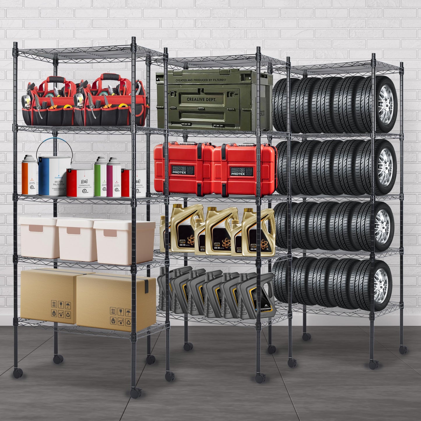 HealSmart Heavy Duty Storage Shelves