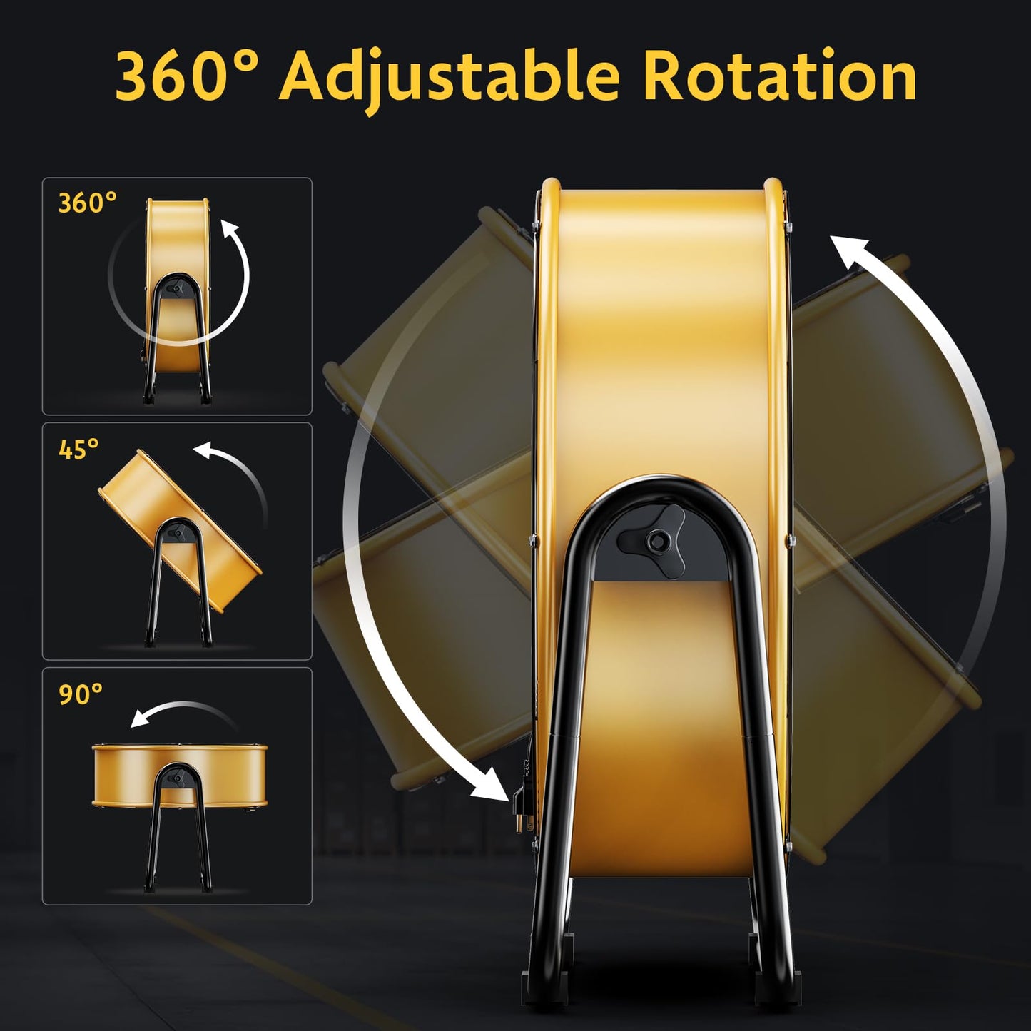 Simple Deluxe Wall-Mount Fan