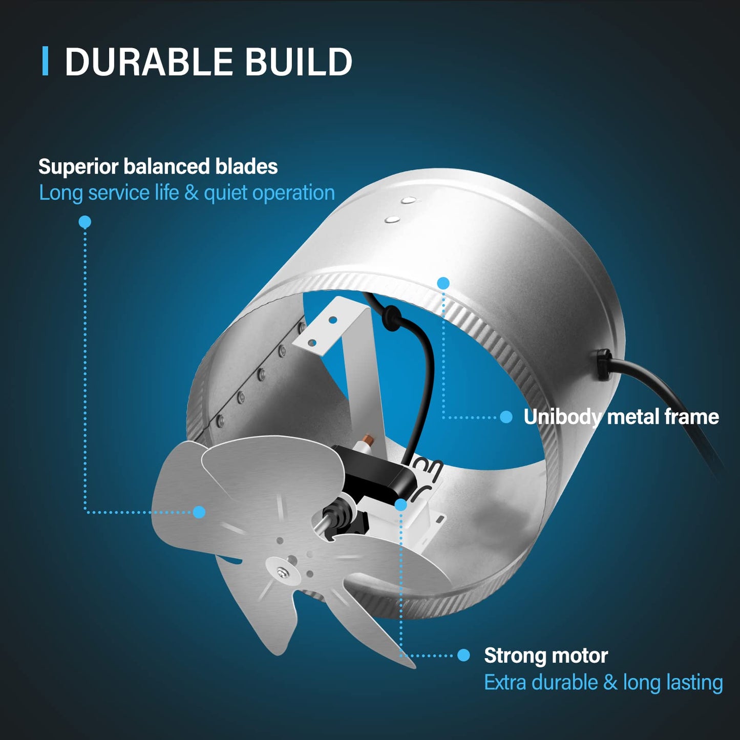 iPower Inline Booster Duct Fan
