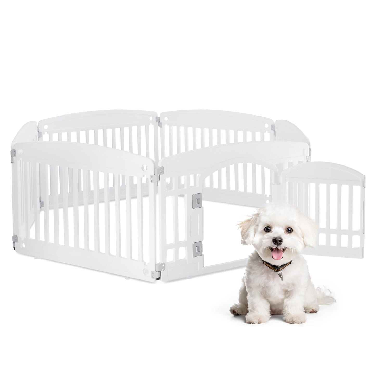 HealSmart Plastic/Metal Dog Playpen