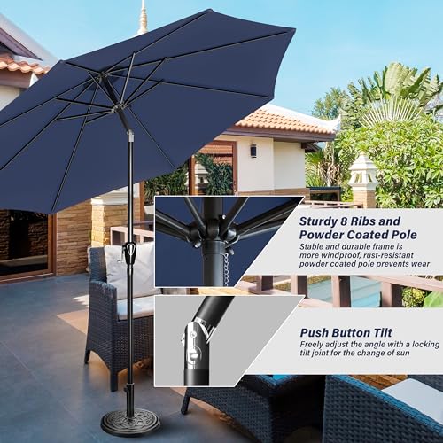 YSSOA Fillable Mobile Offset Patio Base Heavy Duty Market Cantilever Umbrella Stand Square