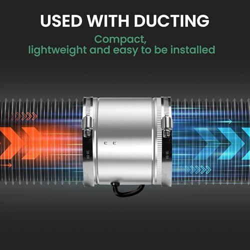 iPower Inline Booster Duct Fan