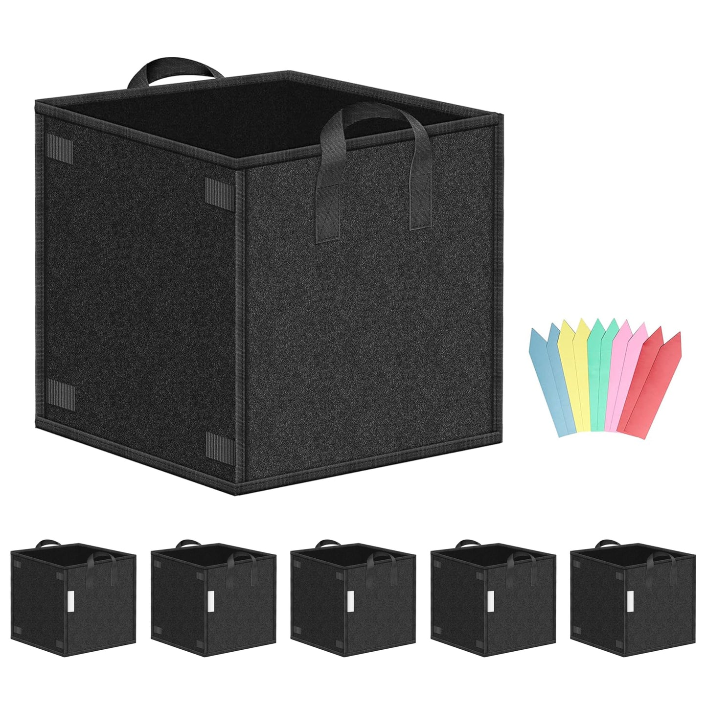 YSSOA Grow Bags Heavy Duty Thickened Nonwoven Aeration Fabric Pots with Handles, Cloth Pots for Plants, Vegetable, Flower, Tomato Potato