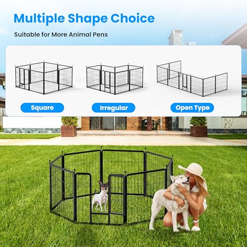 Simple Deluxe Plastic/Metal Dog Playpen