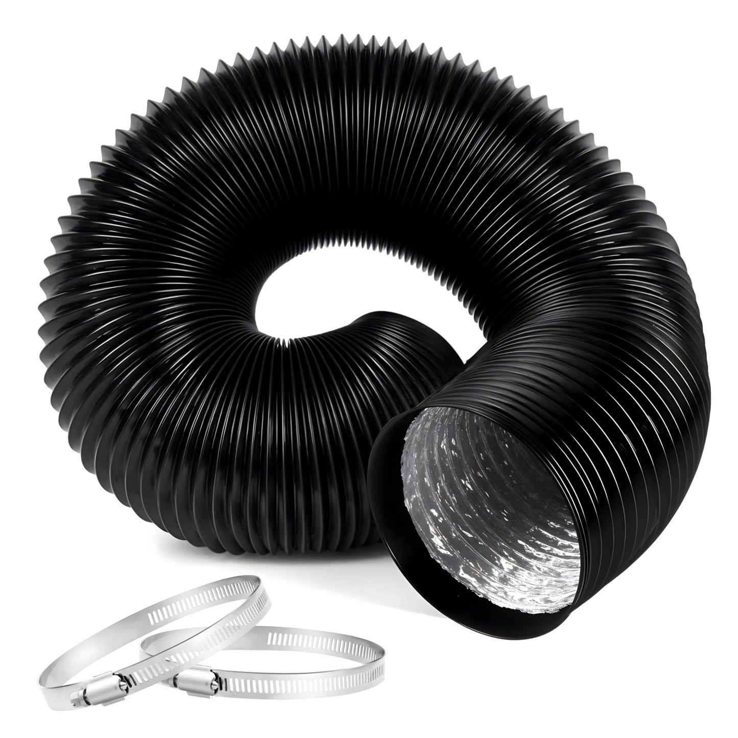 iPower Non-Insulated Flex Air Aluminum Ducting Dryer Vent Hose