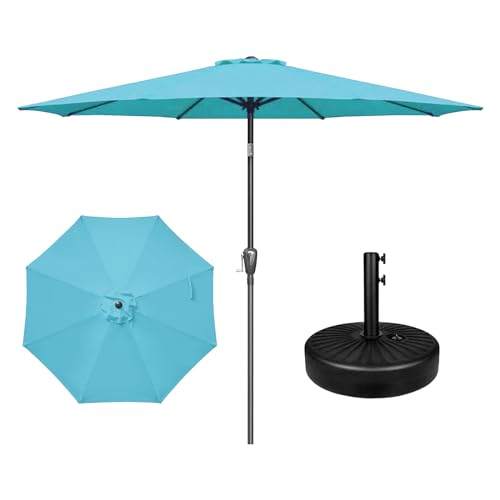 YSSOA Fillable Mobile Offset Patio Base Heavy Duty Market Cantilever Umbrella Stand Square