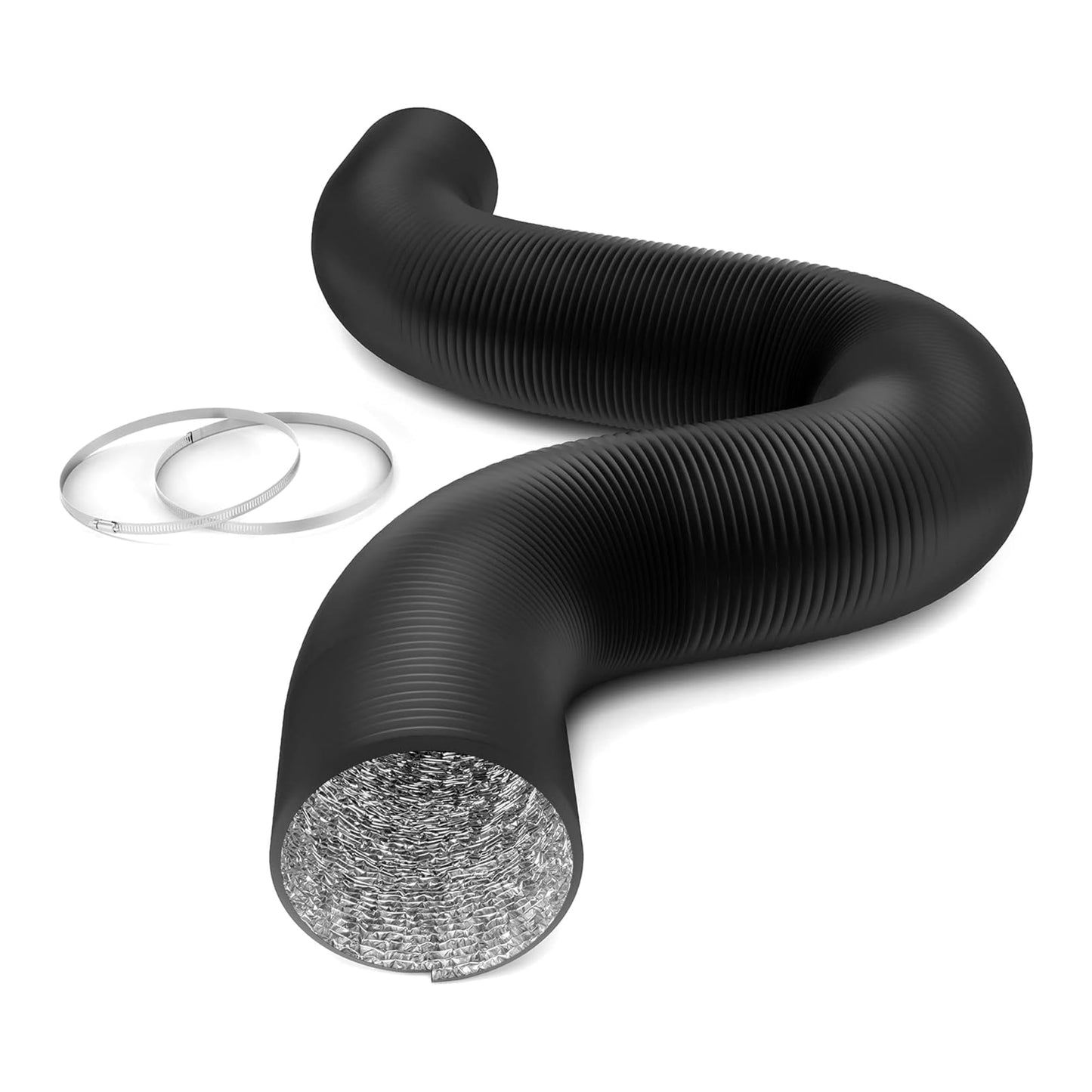 Simple Deluxe Aluminum Ducting and Adjustable Duct Clamps