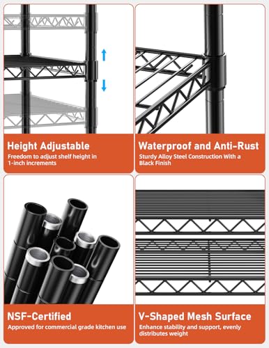 YSSOA Heavy Duty Storage Shelving Unit