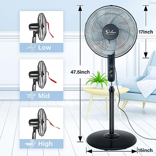 Simple Deluxe Pedestal Stand Fan