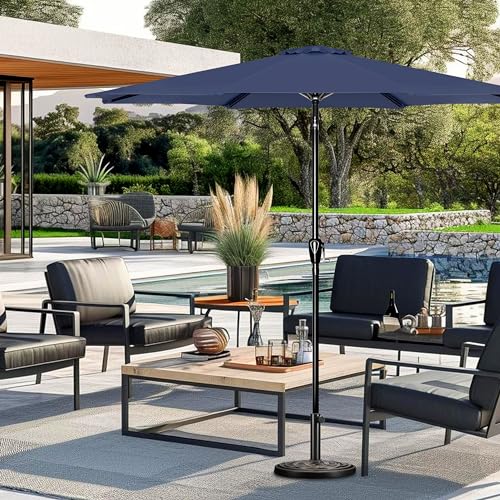 YSSOA Fillable Mobile Offset Patio Base Heavy Duty Market Cantilever Umbrella Stand Square