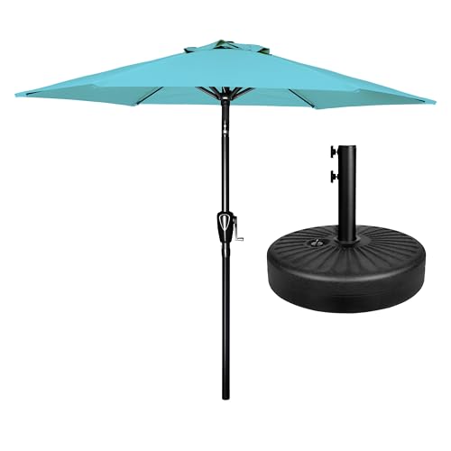 Simple Deluxe Patio Umbrella Outdoor Table Market Yard Umbrella with Push Button