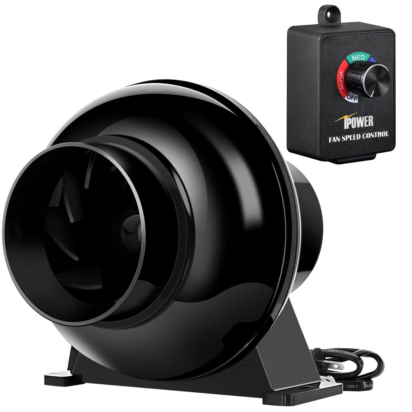 iPower Exhaust Inline Duct Fan Vent Booster Blower