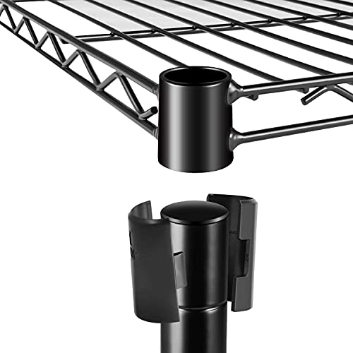 4-Tier Heavy Duty Storage Shelving Unit 1000Lb Capacity,Black,35.83L x 13.98W x 55.91H inch