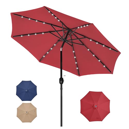 InfiniPower 9ft Patio Umbrella Replacement Canopy, Outdoor Replacement Canopy Only, Table Umbrellas Top Cover with 8 Ribs for Garden, Yard