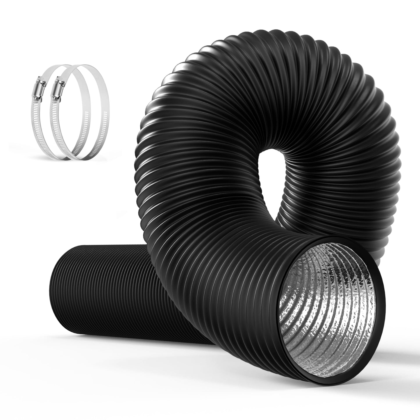 Simple Deluxe Aluminum Ducting and Adjustable Duct Clamps