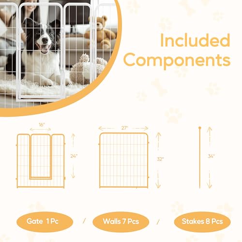HealSmart Dog Playpen Indoor