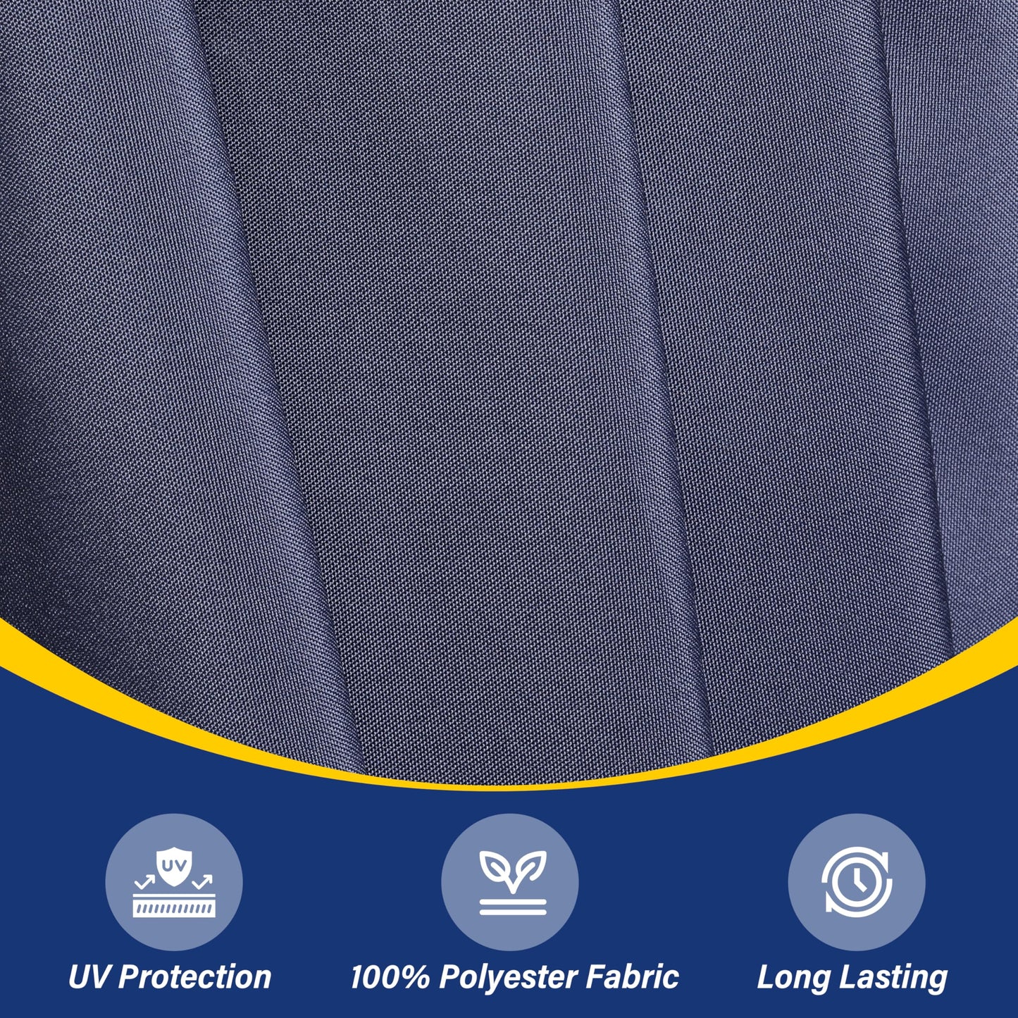 InfiniPower 9ft Patio Umbrella Replacement Canopy, Outdoor Replacement Canopy Only, Table Umbrellas Top Cover with 8 Ribs for Garden, Yard
