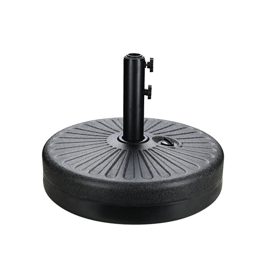 InfiniPower 20Inch 50Lbs Capacity Fillable Heavy Duty Umbrella Base Durable Stand for Outdoor Lawn, Patio, Deck, Poolside, Black