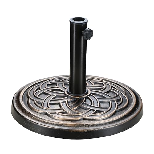 InfiniPower Outdoor Patio Umbrella Table Umbrellas with Push Button Tilt/Crank, UV Protection Waterproof for Garden Deck Backyard Pool,