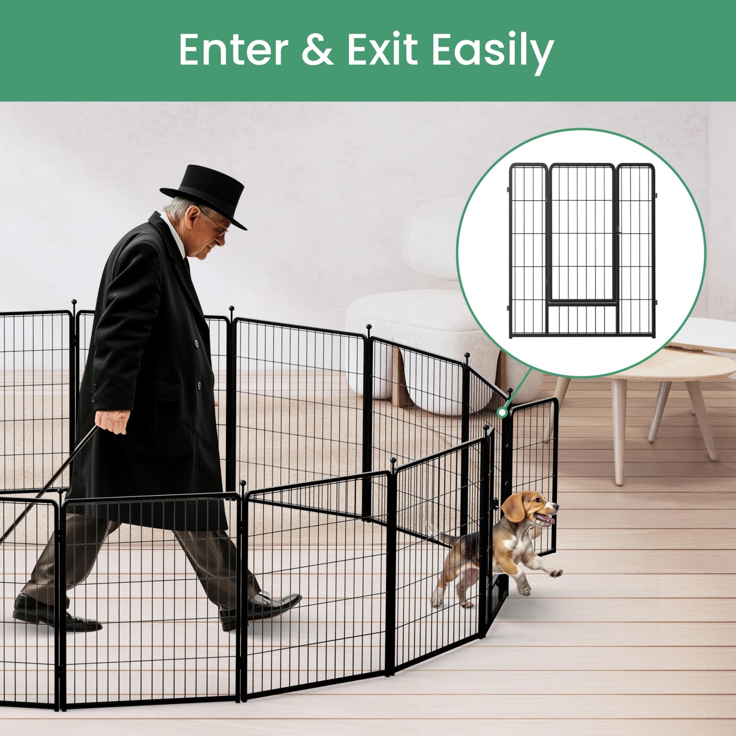 HealSmart Dog Playpen Indoor