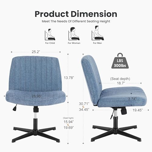 Simple Deluxe Vanity Chair with Back Criss Cross Chair with Back Home Office Desk Vanity Chairs
