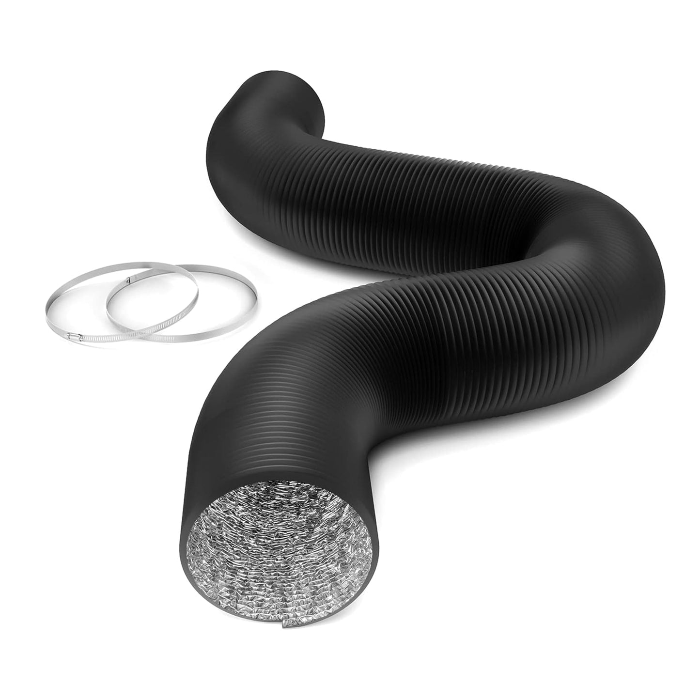 Simple Deluxe Aluminum Ducting and Adjustable Duct Clamps