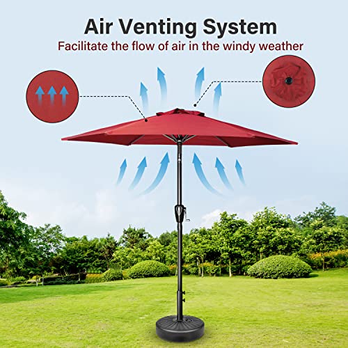 Simple Deluxe Patio Umbrella Outdoor Table Market Yard Umbrella with Push Button