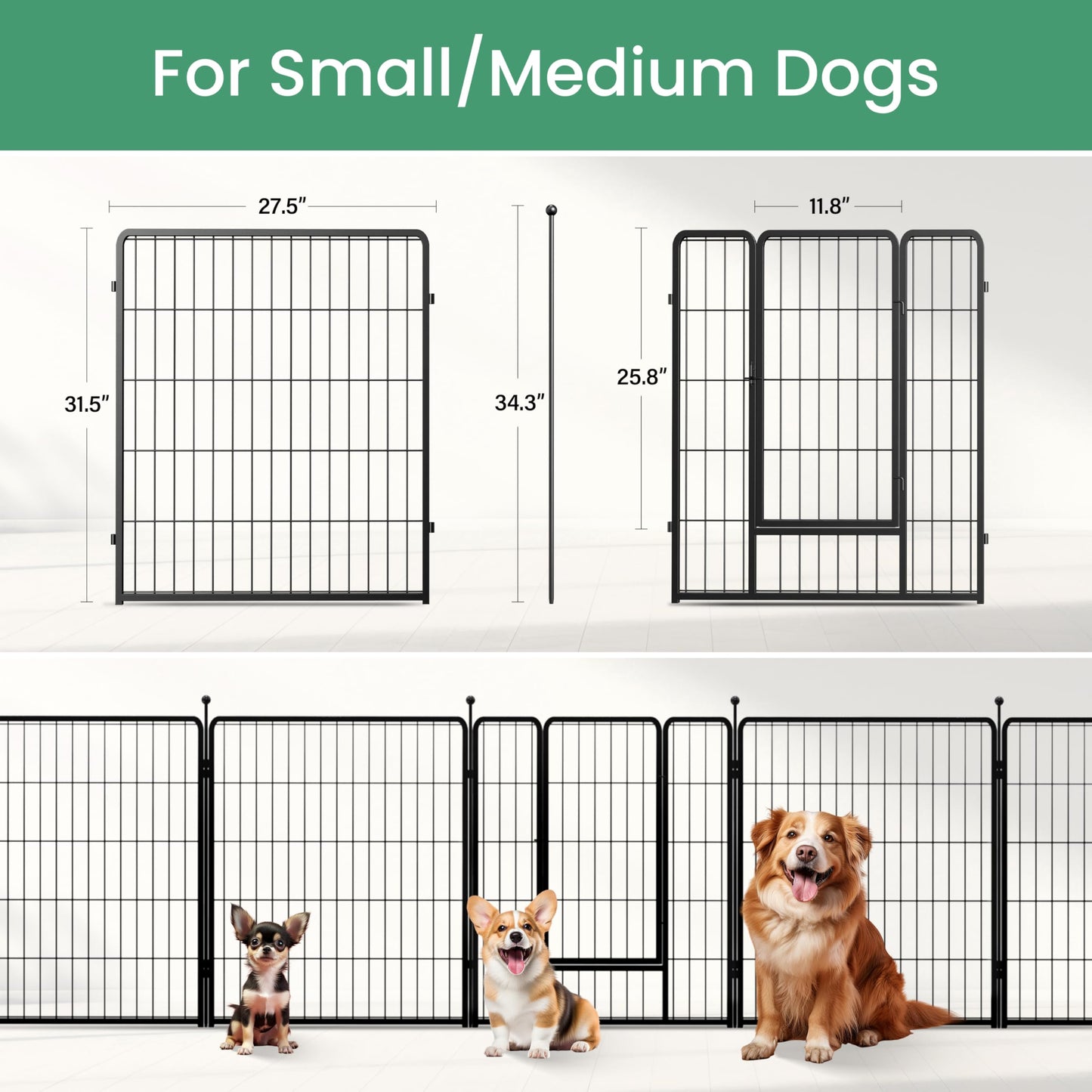 HealSmart Dog Playpen Indoor