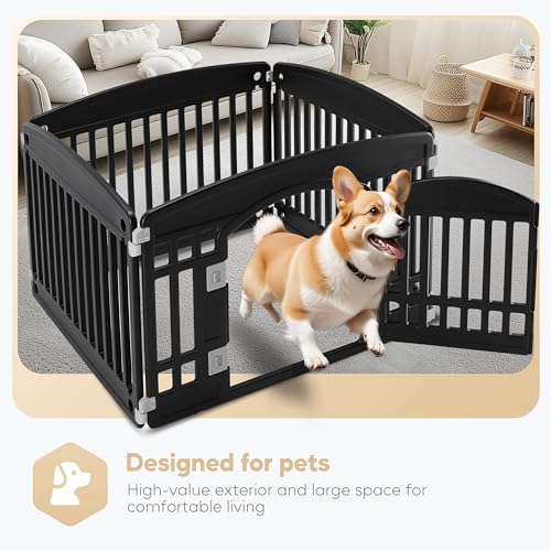 Simple Deluxe Plastic/Metal Dog Playpen