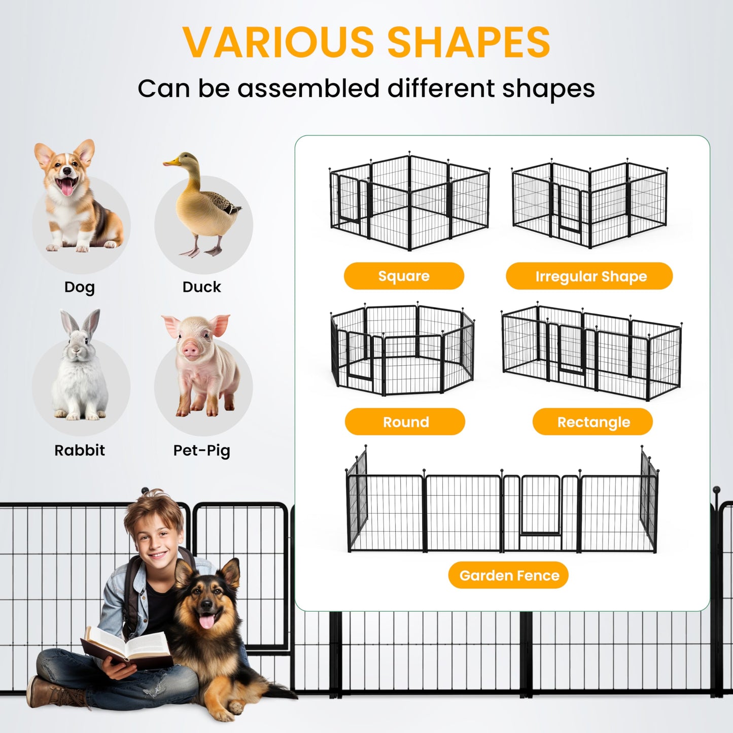 HealSmart Plastic/Metal Dog Playpen