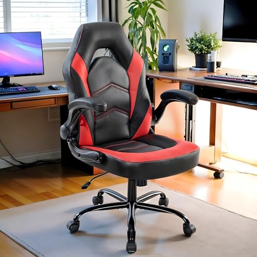 Gaming Chair, Backrest and Seat Height Adjustable Swivel Recliner Racing Office Computer Ergonomic Video Game Chair with Footrest and Lumbar Support