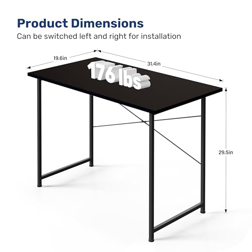 YSSOA Work Study Writing Student Kids Bedroom Wood Modern Simple Table with Headphone Hooks