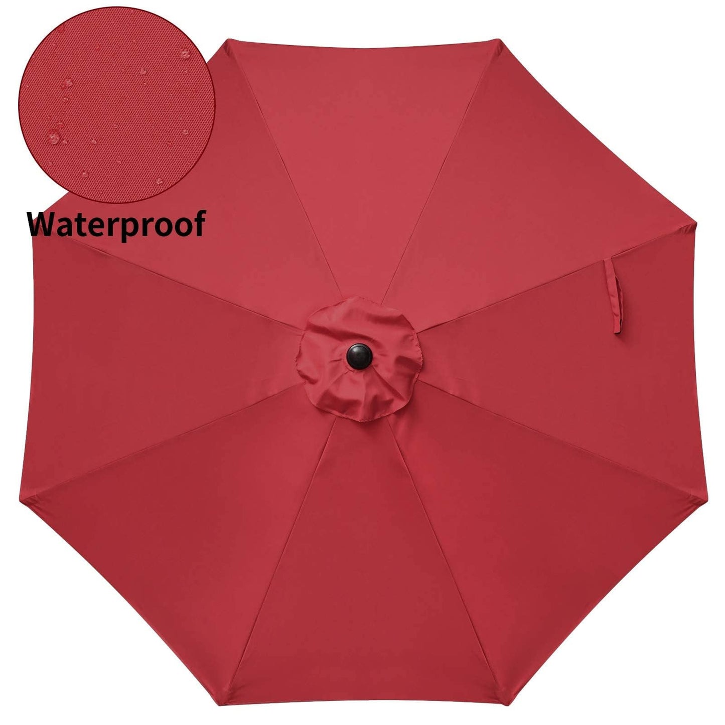 Simple Deluxe Patio Umbrella Outdoor, UV Protection Sunshade with Push Button Tilt/Crank and 8 Sturdy Ribs, for Table Garden Lawn Beach Pool