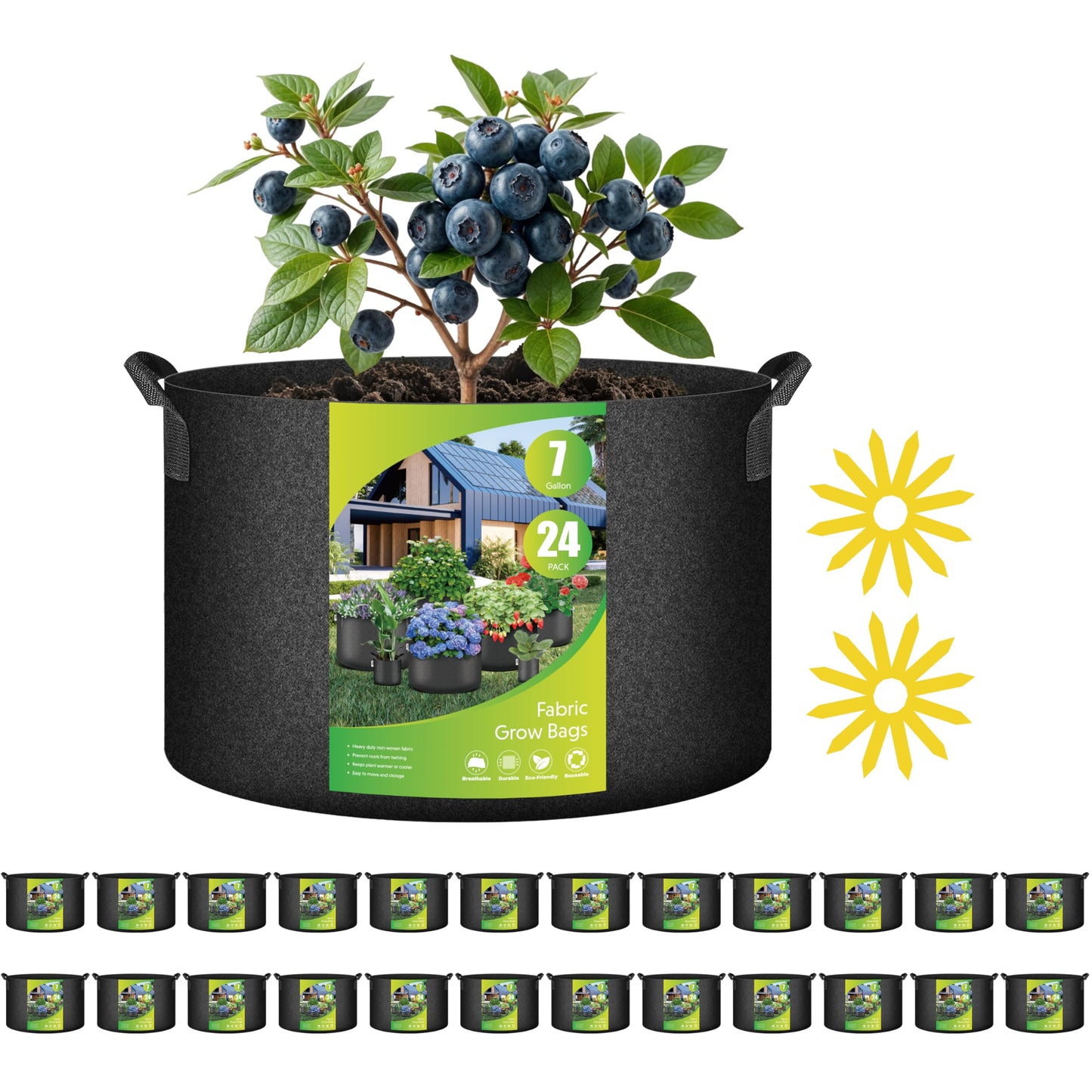 YSSOA 300G Reusable Breathable Gardening Pots