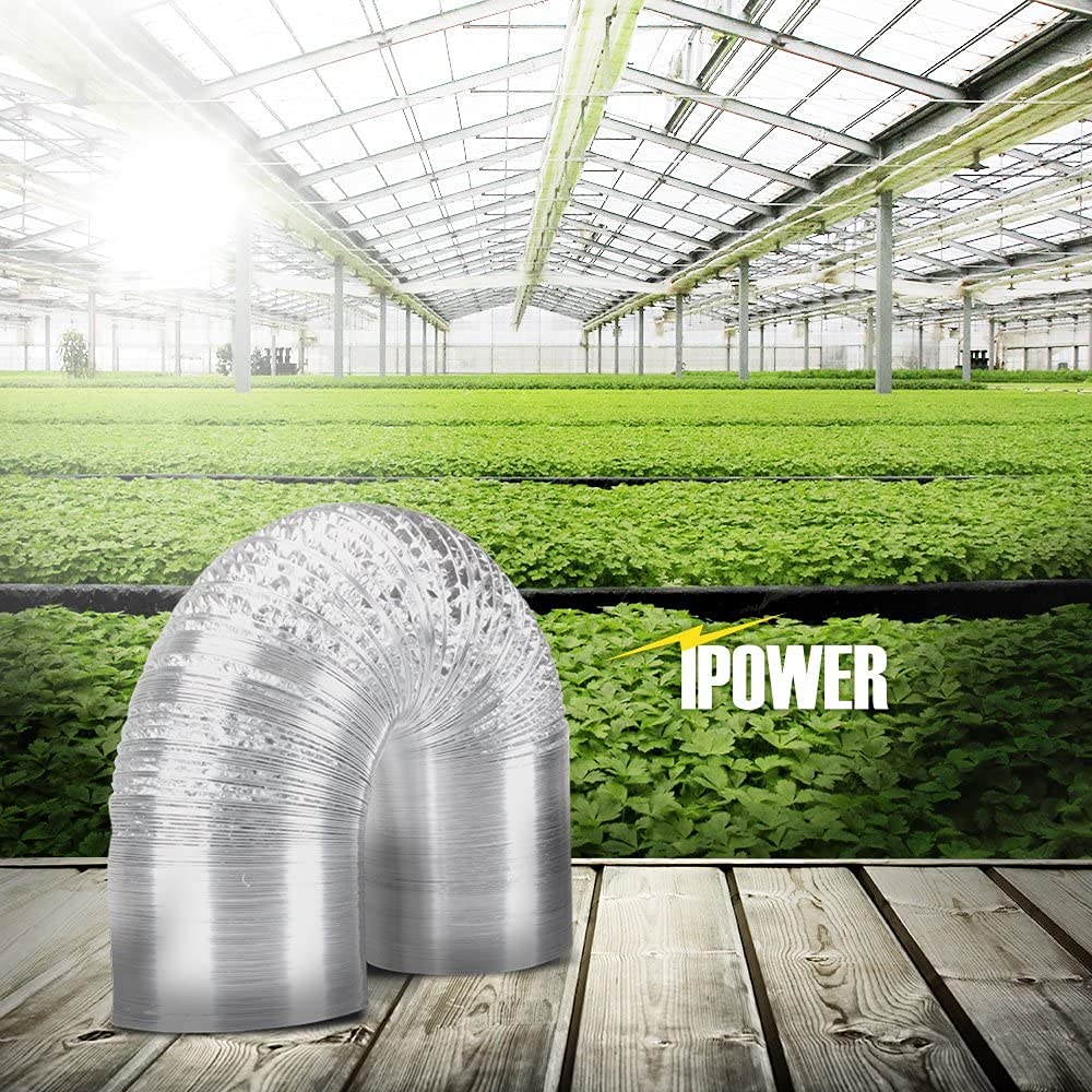 iPower Non-Insulated Flex Air Aluminum Ducting Dryer Vent Hose