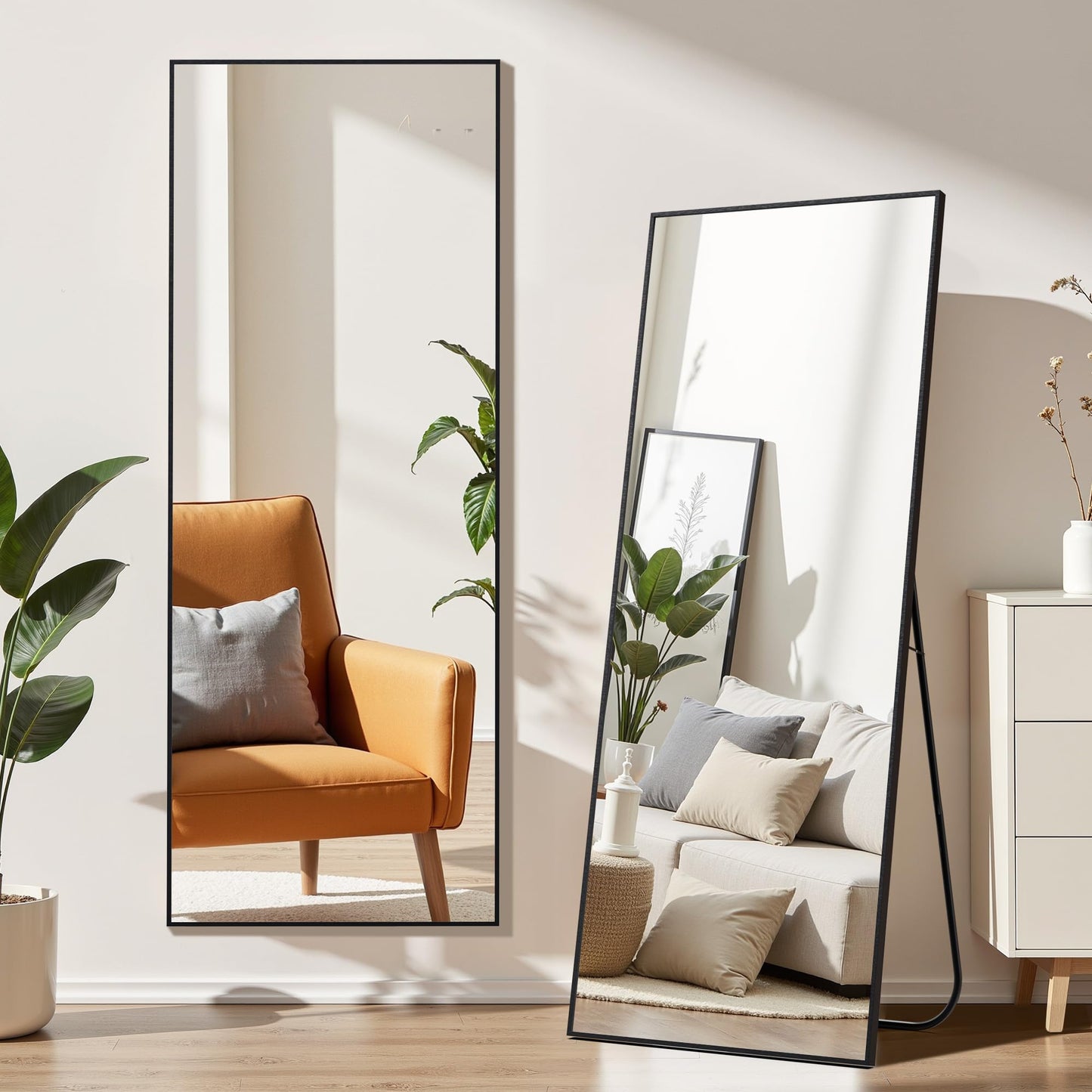 Simple Deluxe Arched Full Length Mirror