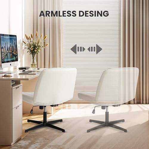 Simple Deluxe Vanity Chair with Back Criss Cross Chair with Back Home Office Desk Vanity Chairs