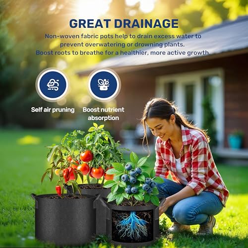 YSSOA 300G Reusable Breathable Gardening Pots