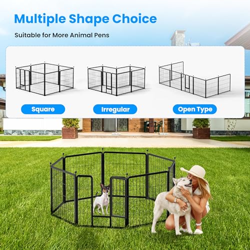Simple Deluxe Plastic/Metal Dog Playpen