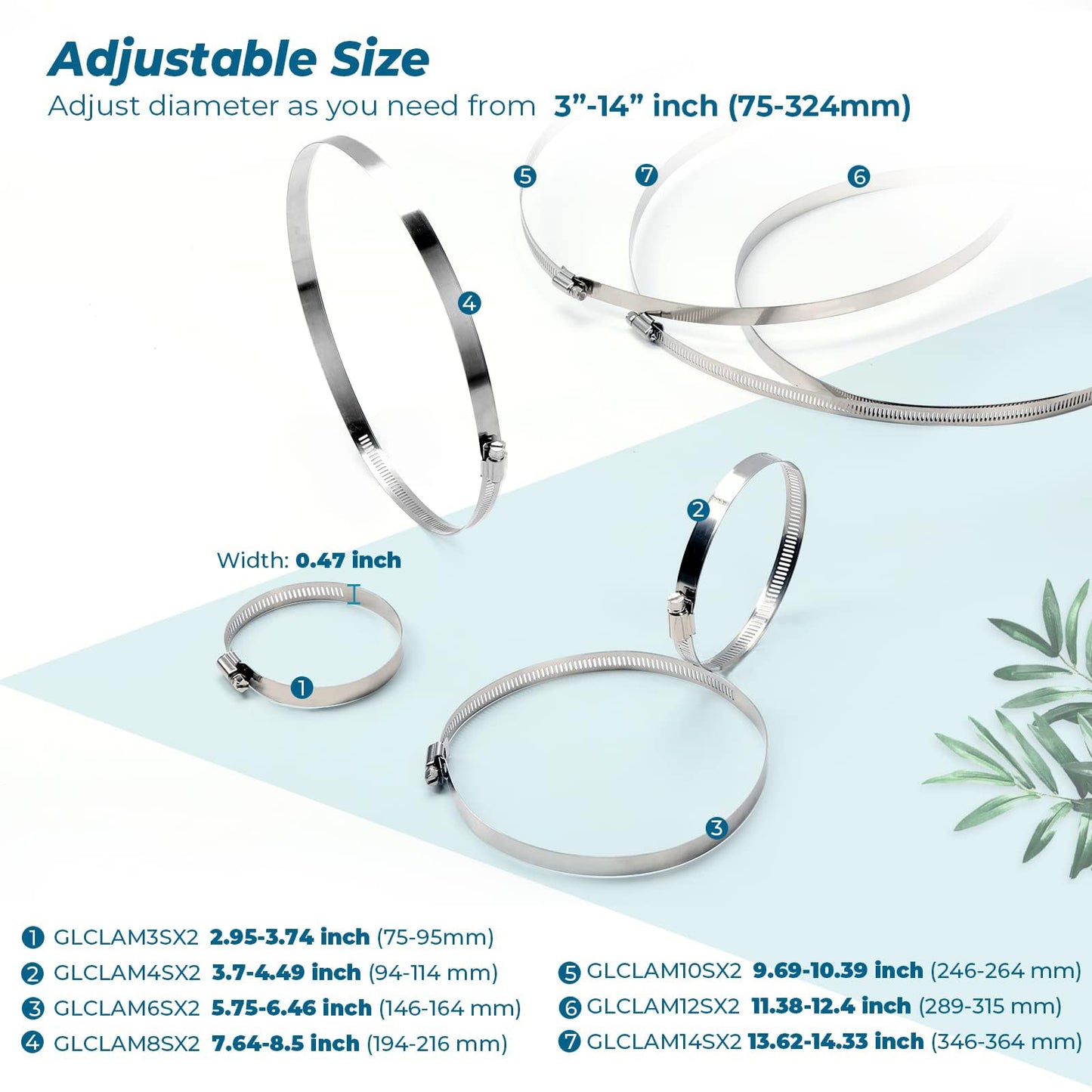 Simple Deluxe Aluminum Ducting and Adjustable Duct Clamps