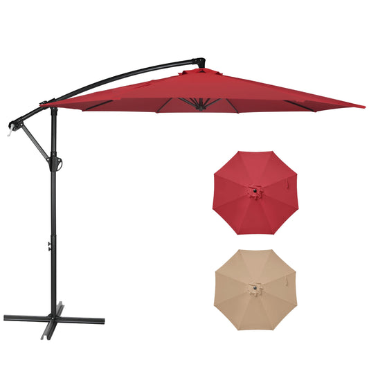 InfiniPower 9ft Patio Umbrella Replacement Canopy, Outdoor Replacement Canopy Only, Table Umbrellas Top Cover with 8 Ribs for Garden, Yard